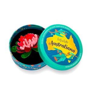 NIB “Seen from Afar Waratah” brooch by Erstwilder